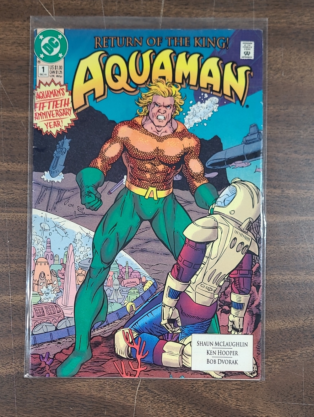 DC Aquaman Comic Book #1 December 1991 Bagged